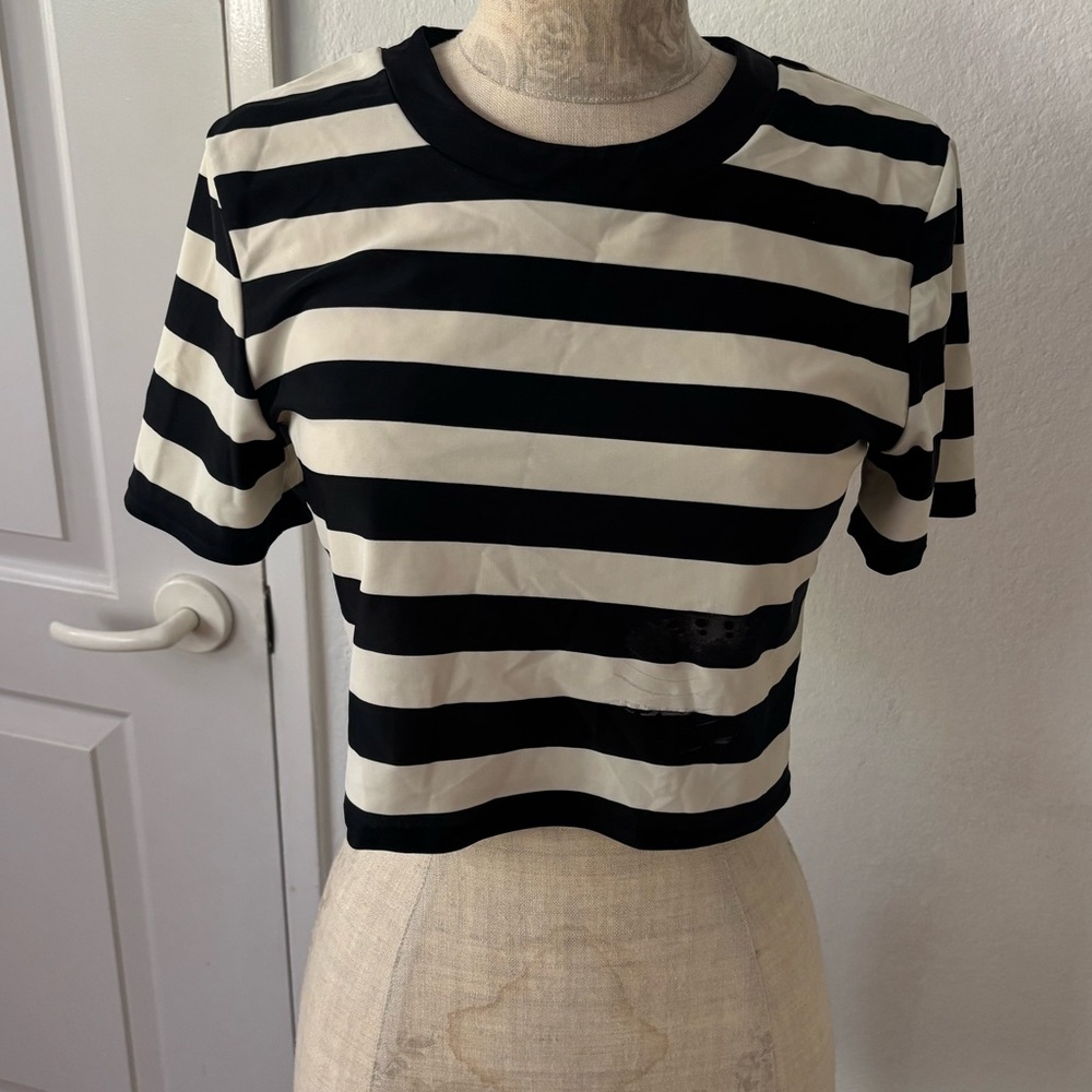 DKNY elastic swim top